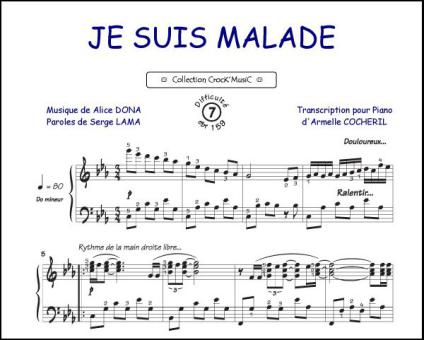 Je suis malade 