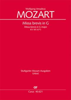 Missa brevis in G-Dur KV49 Standard