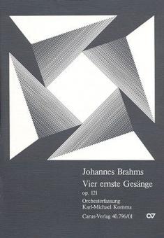 Vier ernste Gesänge op. 121 