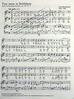 Puer natus in Bethlehem (Ein Kind geborn zu Bethlehem) 