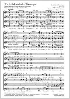 Wie lieblich sind deine Wohnungen 