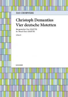 Das Chorwerk 39: 4 deutsche Motetten 