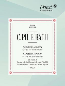 Sämtliche Sonaten 1: Sonaten G-dur Wq 123 und e-moll Wq 124 