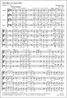 Der Herr ist mein Hirt 