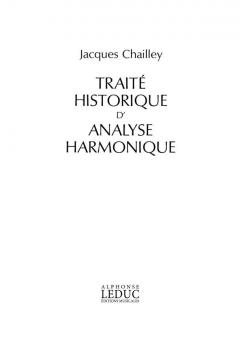Traite Historique d'Analyse Harmonique 
