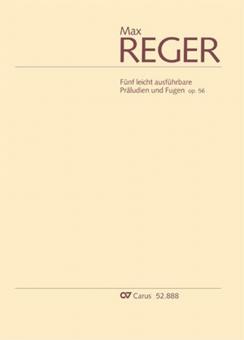 5 leicht ausführbare Präludien und Fugen op. 56 