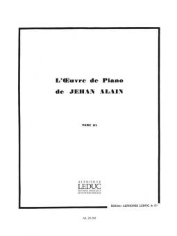 Oeuvre de Piano Vol. 3 