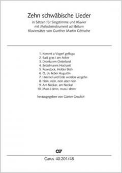 10 schwäbische Lieder 