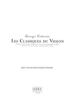 Suite Clavecin No. 6: Gavotte et Musette 