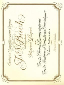 Oeuvres Completes pour Orgue Vol. 10/1 