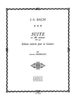 Suite in e-Moll BWV 996 