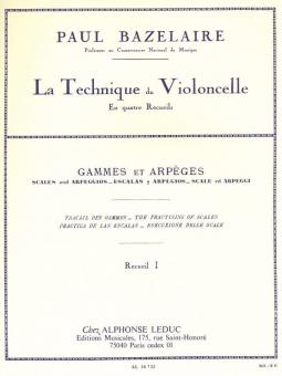 Technique Du Violoncelle Vol. 1 
