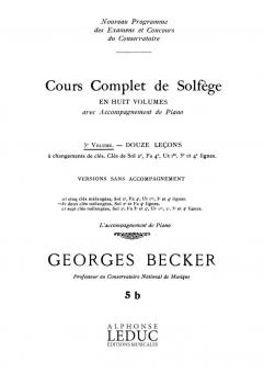 Cours Complet de Solfege 5b Vol. 5 
