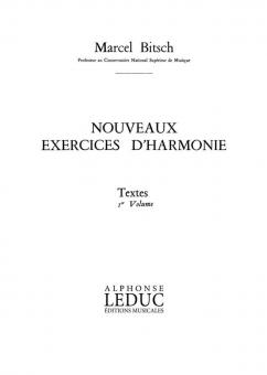 Nouveaux Exercices D Harmonie Vol. 1 