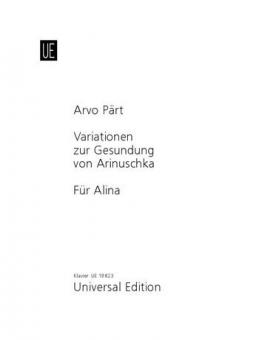 Variationen zur Gesundung von Arinuschka / Für Alina 