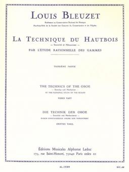 Technique Du Hautbois Par Etude Rationelle Des Gammes Vol. 3 