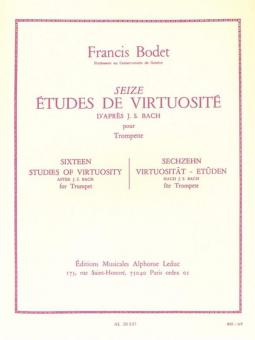 16 Etudes de Virtuosité d'après J.S. Bach 