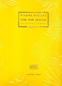 Livre pour Quatuor a Cordes 