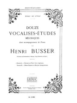 12 Vocalises Etudes Melodiques 
