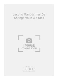 Lecons Manuscrites de Solfege Vol. 2 