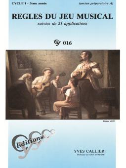 Regles Du Jeu Musical - Level 1, Year 3 