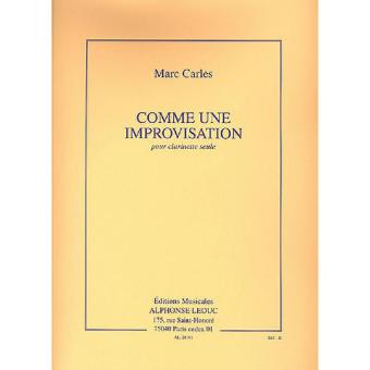 Comme Une Improvisation 