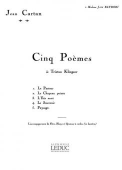 Jean Cartan: 5 Poemes de Tristan Klingsor 