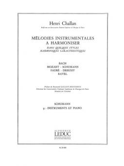 Melodies Instrumentales à Harmoniser Vol. 9: Schumann 