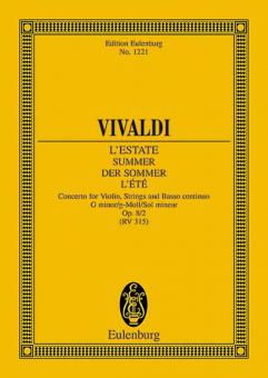 Die vier Jahreszeiten op. 8 Nr. 2 RV 315: Der Sommer Download