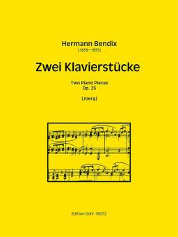 Zwei Klavierstücke op. 25 