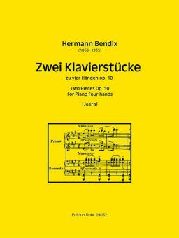Zwei Klavierstücke zu vier Händen op. 10 