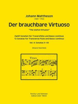 Der brauchbare Virtuoso 4 für Traversflöte und Basso continuo 