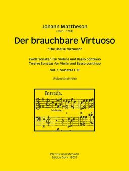 Der brauchbare Virtuoso 1 für Violine und Basso continuo 