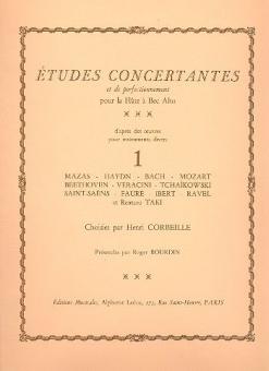 Etudes Concertantes et De Perfectionnement Vol.1 Flute A Bec Alto 