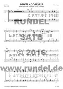 Venite Adoremus - 10 Chorpartituren 