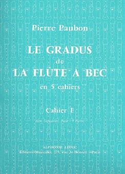Gradus de La Flute A Bec Vol. E 