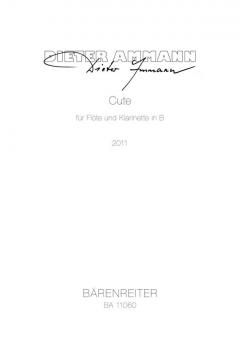 Cute für Flöte und Klarinette in B (2011) Standard