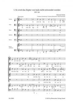 Es wird das Zepter von Juda nicht entwendet werden. Prima pars SWV 369 
