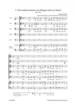 Viel werden kommen von Morgen und von Abend SWV 375 