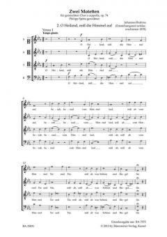 O Heiland, reiß die Himmel auf op. 74,2 