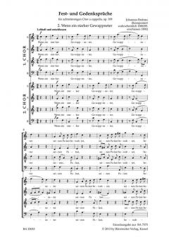 Wenn ein starker Gewappneter op. 109,2 