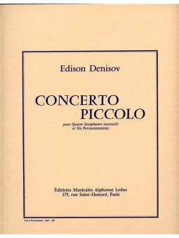 Concerto Piccolo (4 Saxos et 6 Percussions) 