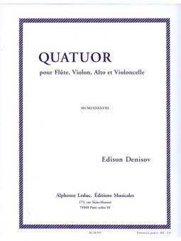 Quatuor pour Flute, Violon, Alto et Violoncelle 