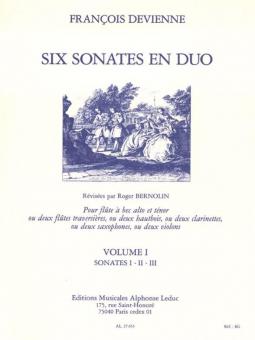 François Devienne: 6 Sonates en Duo Vol.1 
