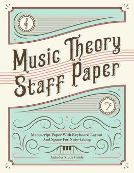 Music Theory Staff Paper 