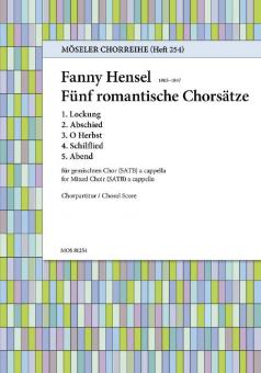 Fünf romantische Chorsätze Download