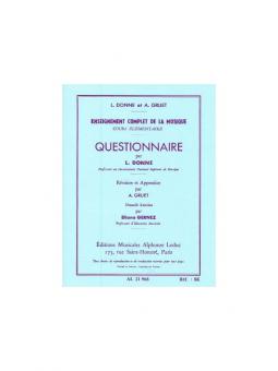 Donne Questionnaire Elementaire Teaching Material 