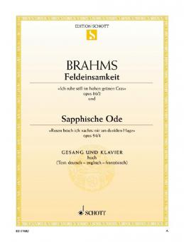 Feldeinsamkeit / Sapphische Ode Download