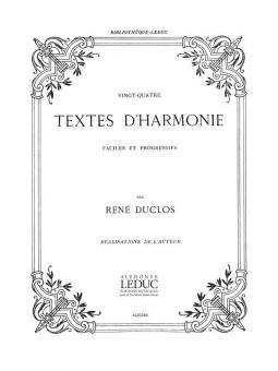24 Textes D Harmonie Faciles et Progressifs 