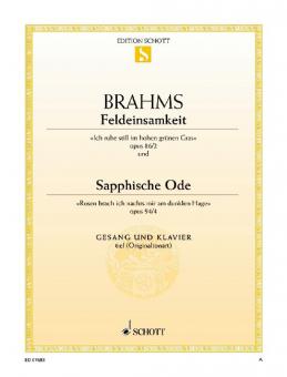 Feldeinsamkeit / Sapphische Ode Download